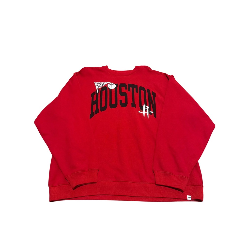 47 Brand Houston Rockets Womens Red Crewneck Sweatshirt Large K09PWNZRG750533RD
